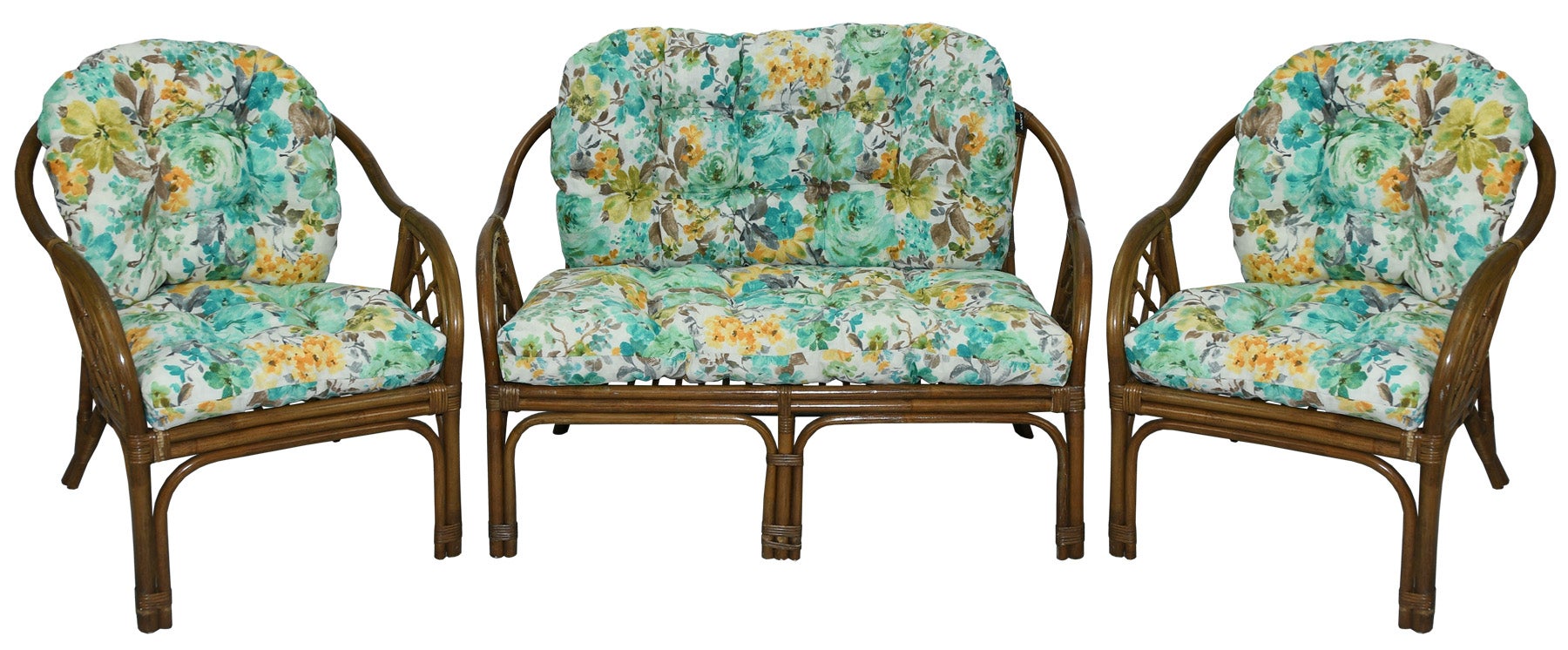 Poduszki na meble rattanowe AMPO komplet zielony 1 kpl.