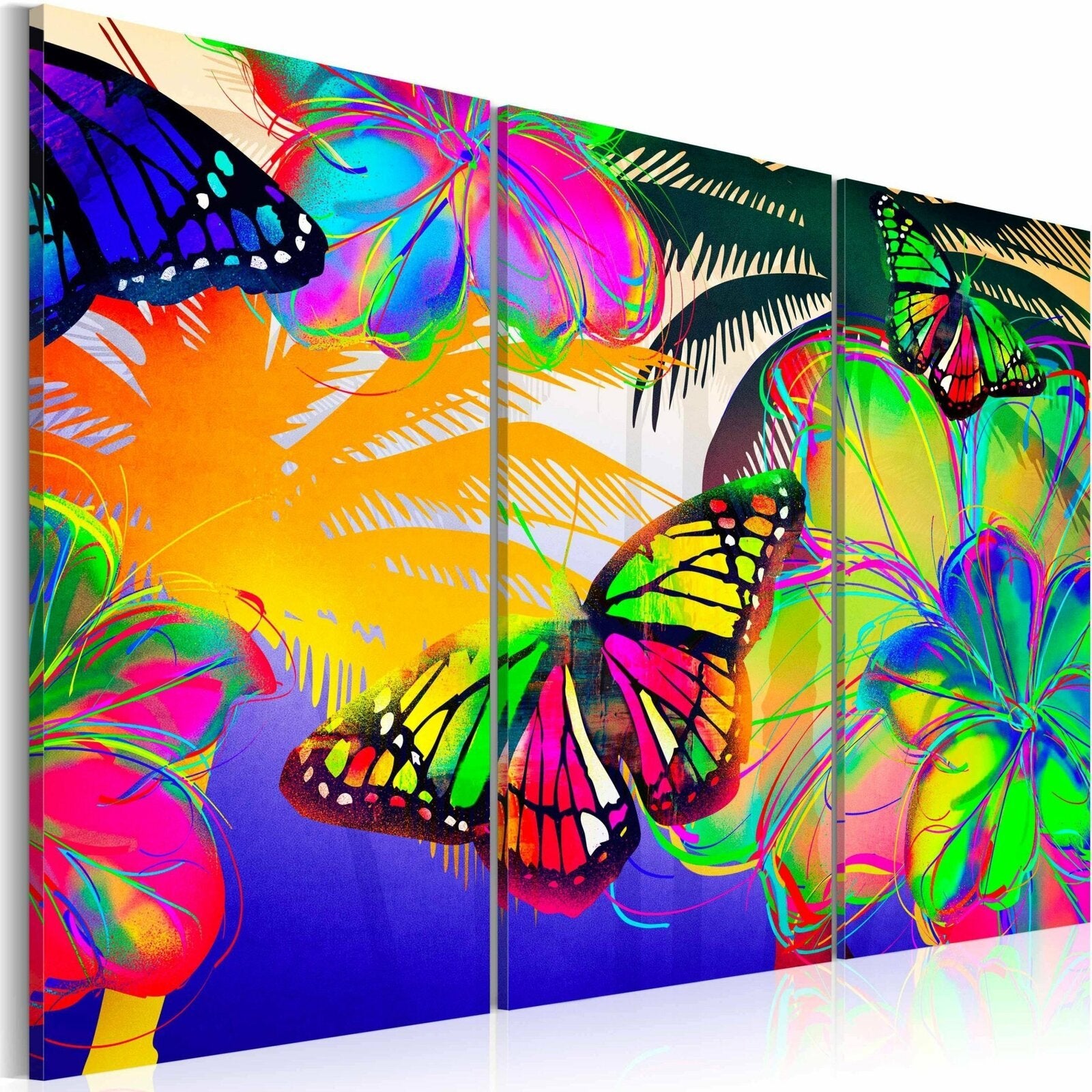 Tableau Papillon Multicouleur