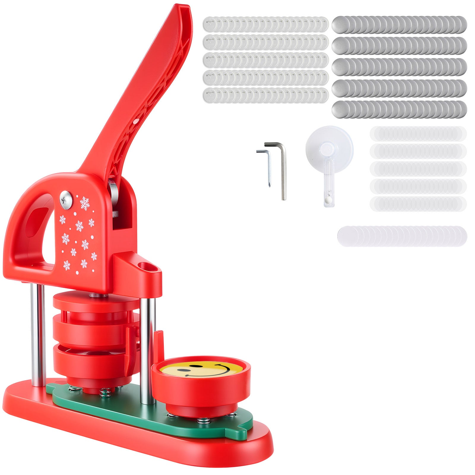 VEVOR Machine à Badges 58 Mm – Kit Complet 100 Pièces + Livre Magique Panda