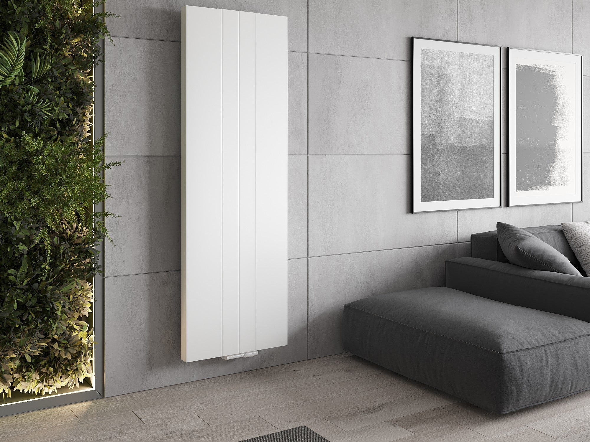 Mexen Line VS20SL grzejnik płytowy 2200 x 600 mm, podłączenie dolne środkowe, 1520 W, biały - W6VS20SL-220-060-00