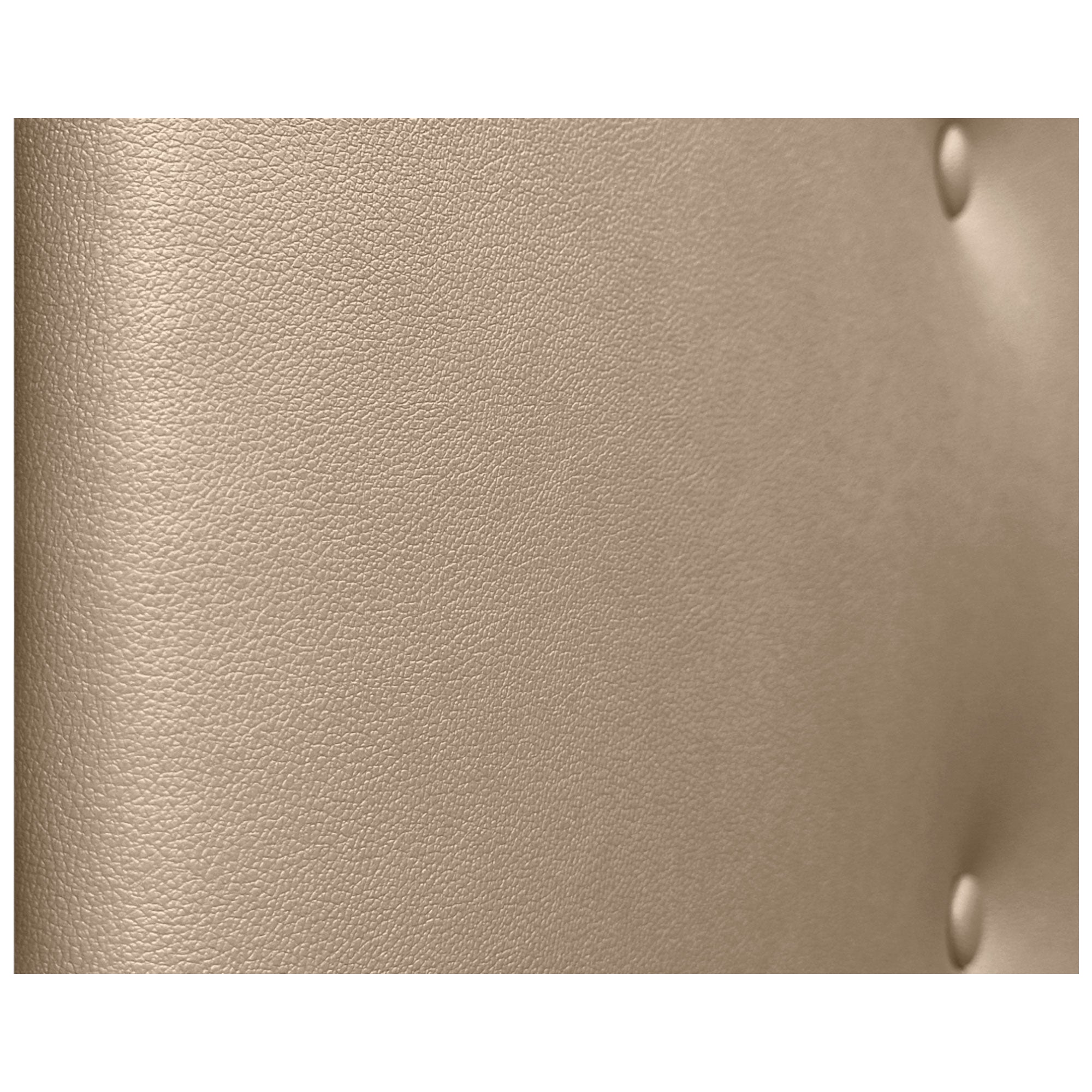 DHOME Cabecero de Polipiel Premium Pro con 2 hileras de Botones Cabezal tapizado Cama Lujo (Champán, 135cm) - 2