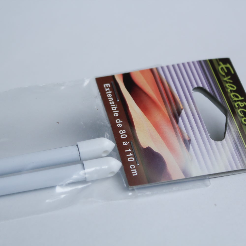 Tringles de vitrage avec vis, extensible, 80-120cm | blanc | 80-120 cm | carte | 15264520