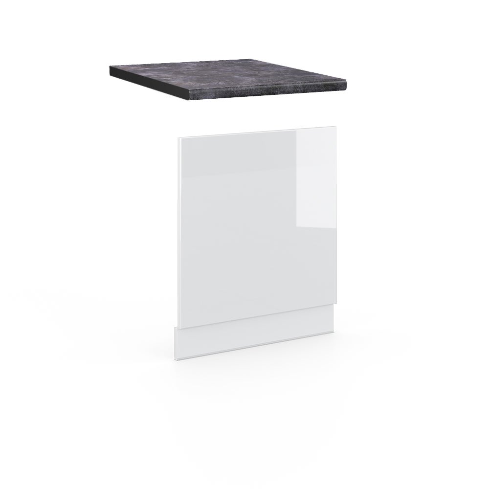 Vicco Panel przedni Fame-Line, Biały wysoki połysk, 60 cm , BP Antracyt