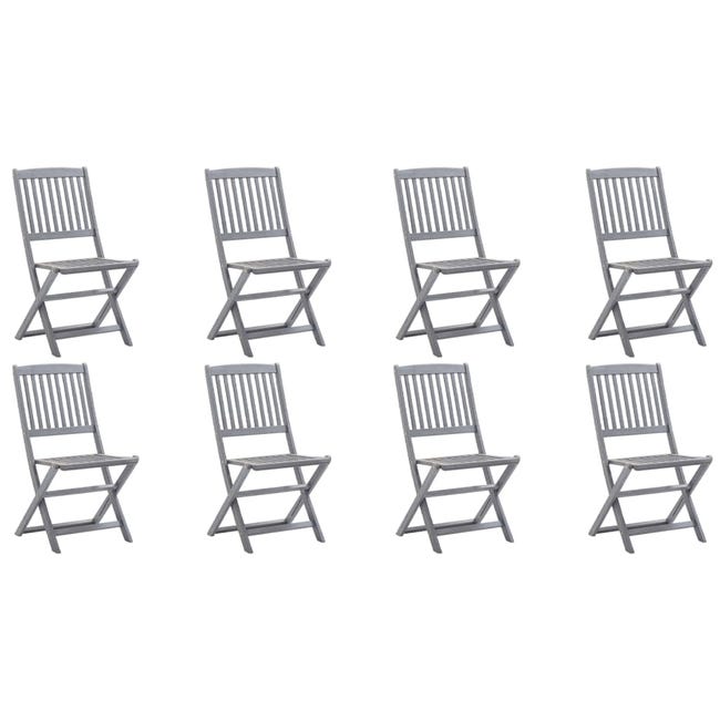 2 Chaises De Jardin Pliantes Vert Foncé – Acier Robuste, Support 200 Kg – Siège 40x40 Cm, Dossier 45 Cm – Design Minimaliste Mat – Pour Terrasse, Balcon, Extérieur