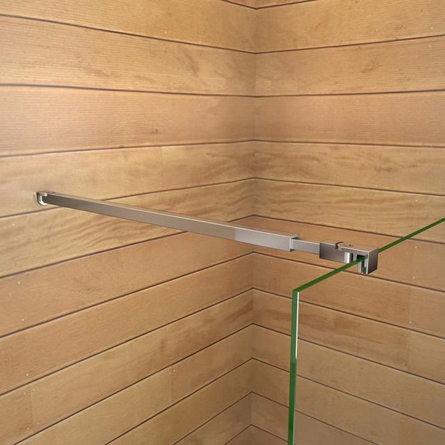 Aica Barre De Stabilisation Carrée Pour Paroi De Fixation Paroi De Douche Barre De Fixation Extensible