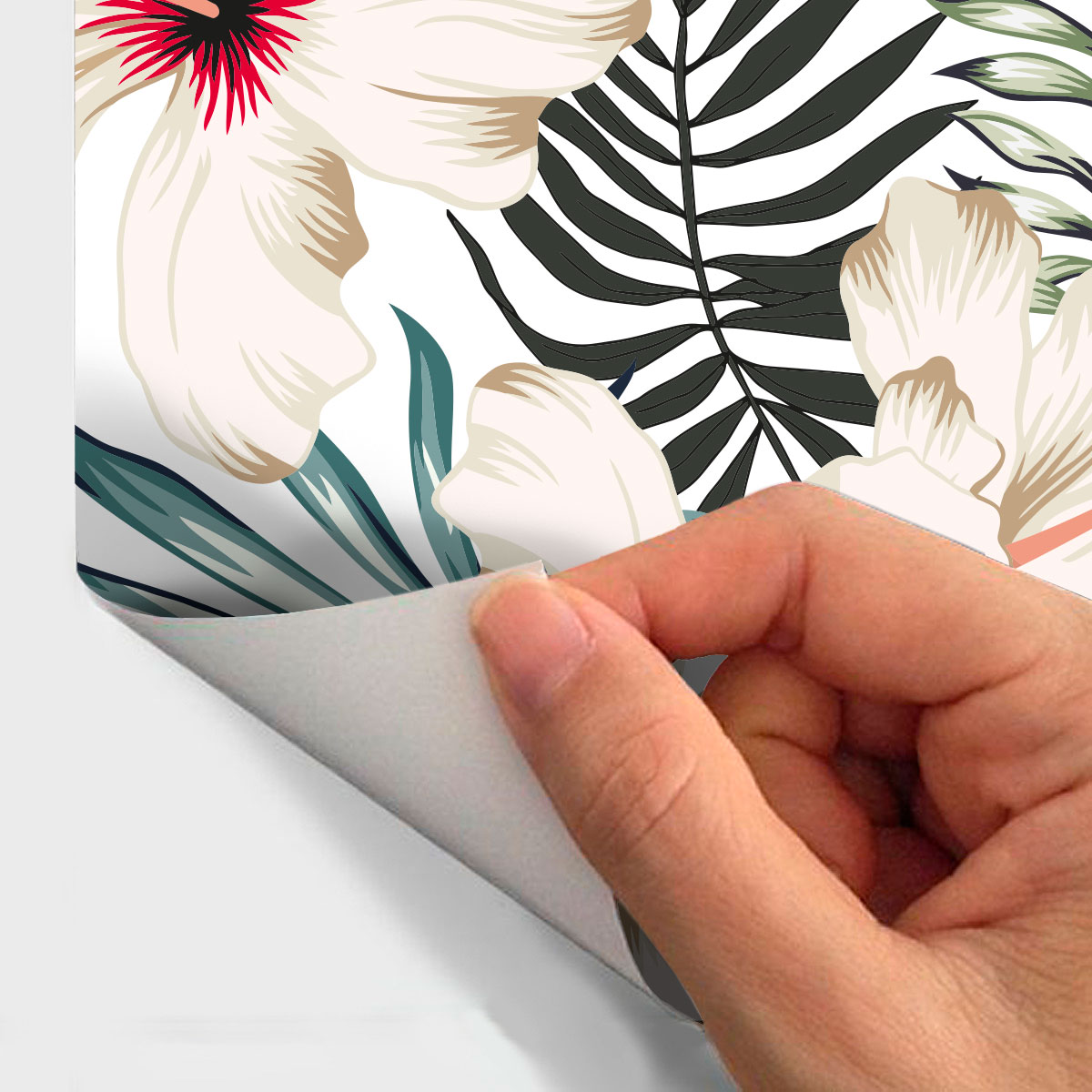 Adesivo carta da parati tropicale Bayamo - Sticker adesivo - adesivi murali - 30x30cm - 4