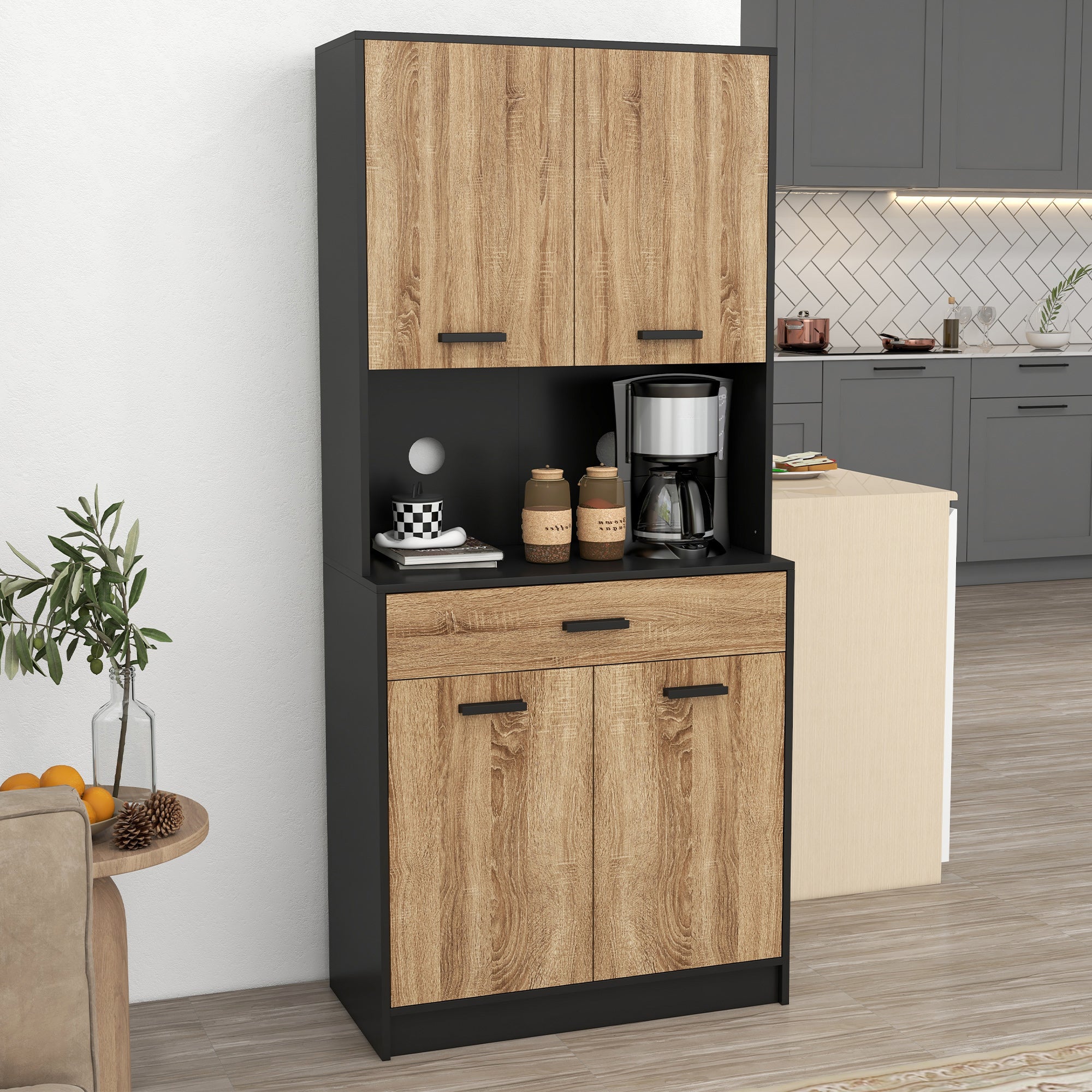 Armoire de cuisine panneau de particules HOMCOM - 2