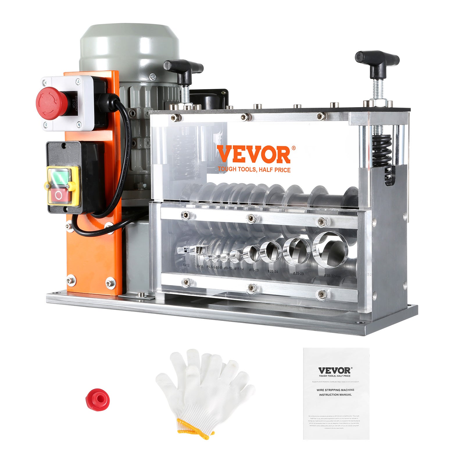 Machine à Dénuder VEVOR Électrique 750 W, 1,5–32 mm, 30 m/min, 10 ...