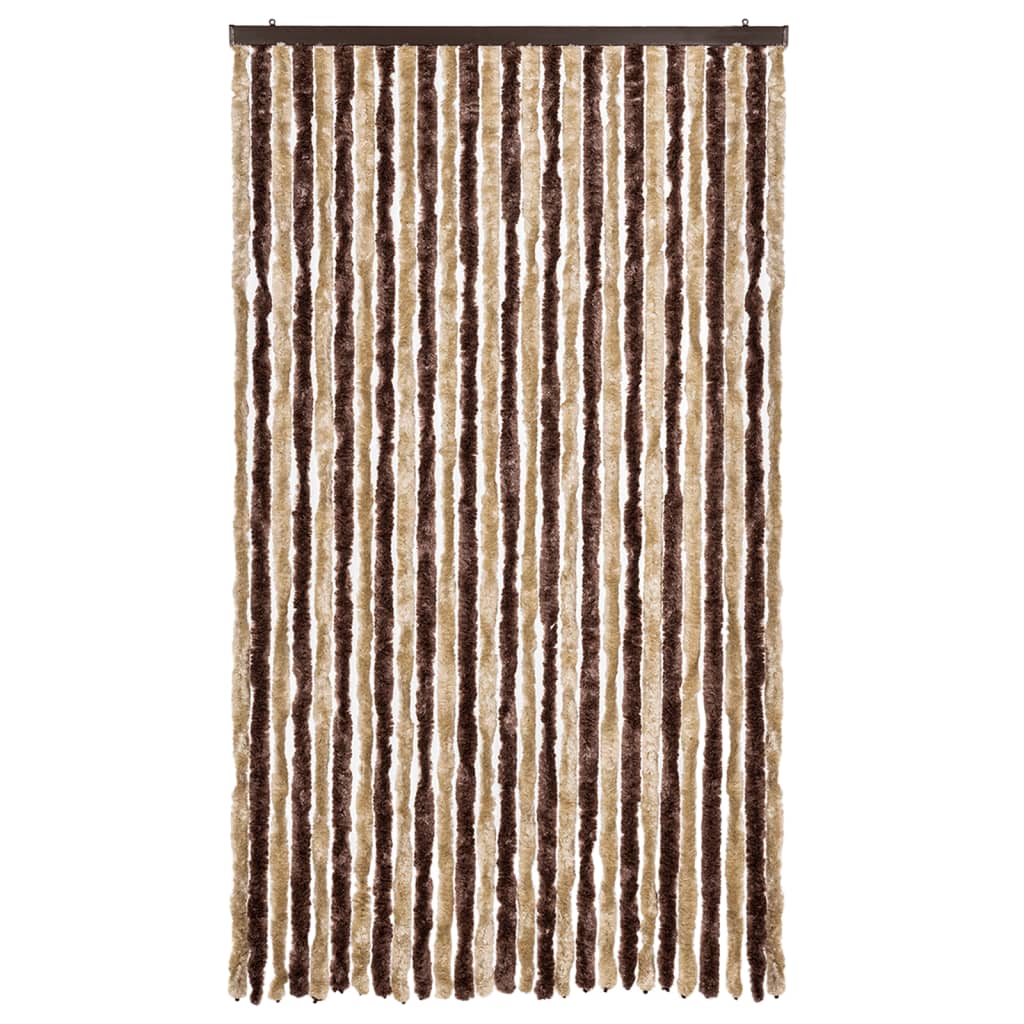 Moustiquaire | Rideau anti-moustique beige et marron clair 118x220 cm chenille CFW28508 - 3