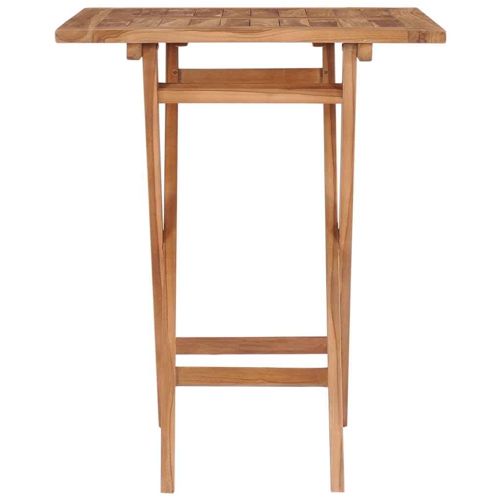 Table à manger de jardin carré en Bois Marron - 4