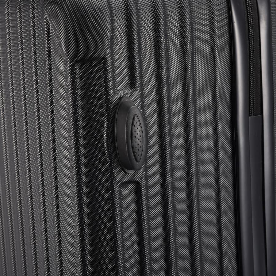 Ensemble de trois valises rigides extensibles, légères et ultra-résistantes, équipées de 4 roues et d'une serrure TSA en ABS, noires. - 8