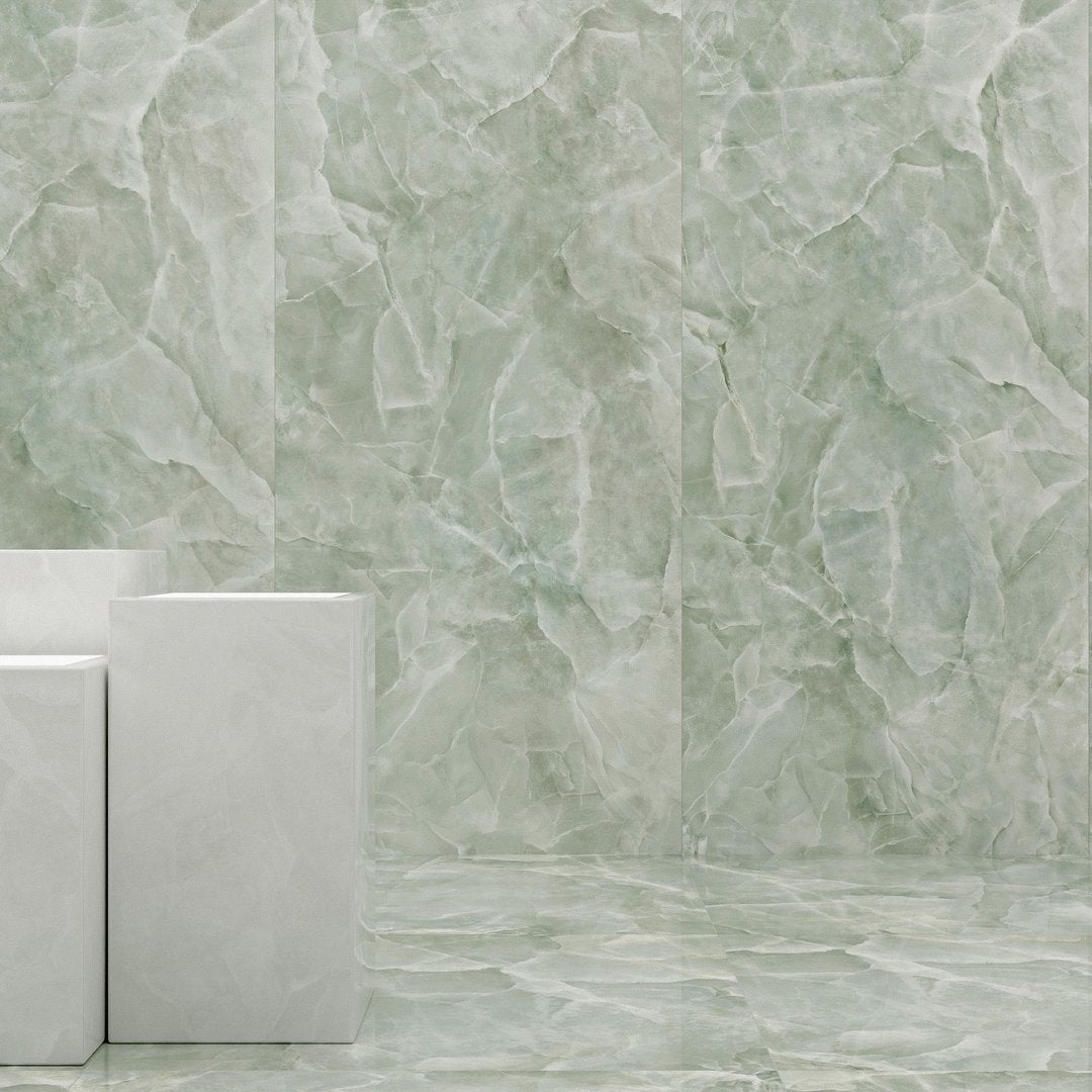 Nuage Jade - Marbre Onyx Brillant - Carrelages 60x120 cm 9 mm - EOX 1004 60x120 GLOSSY 9 mm - 4