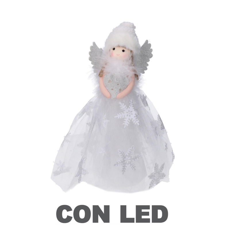 Albero di Natale con Puntale Colorato 108 LED 180 cm