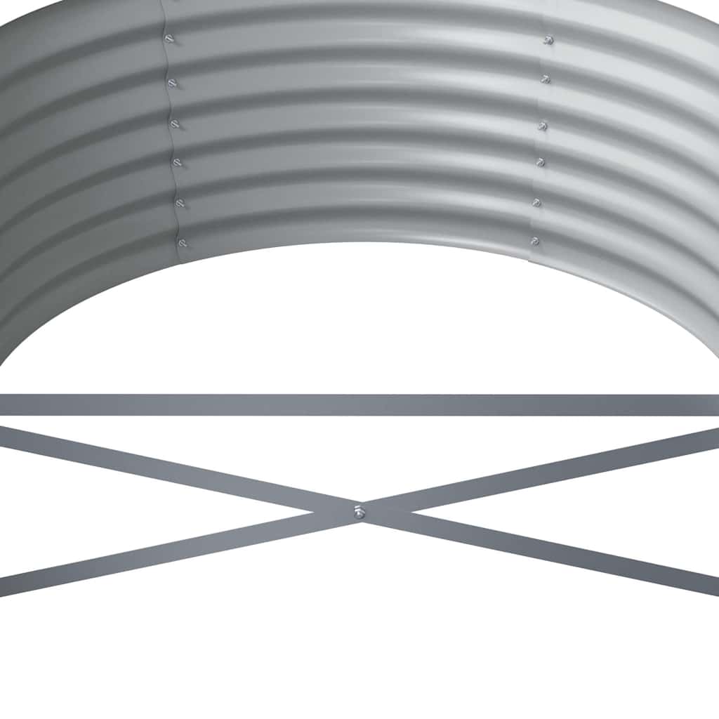 vidaXL Lit surélevé de jardin Acier galvanisé Anthracite - 5