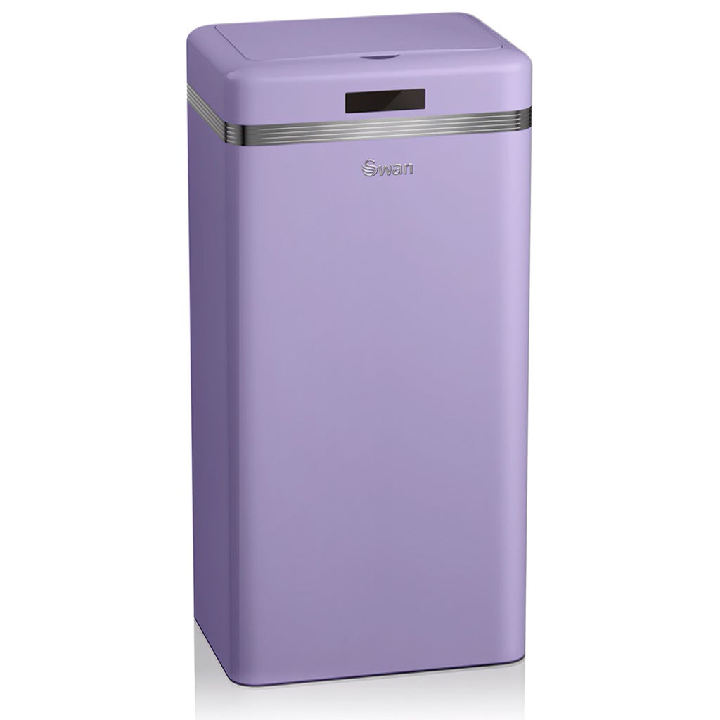 Cubo De Basura De Cocina 45L Color Ciruela – Con Tapa Táctil, Diseño Moderno Y Fácil De Limpiar – Ideal Para Hogar