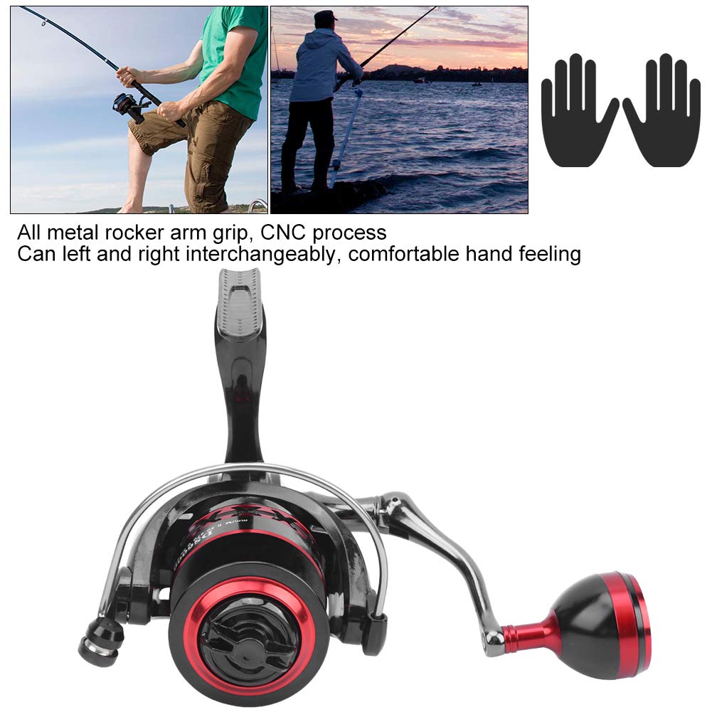 Bobina in metallo con impugnatura per pesca in mare, mulinello unidirezionale senza spazio per la serie DS (DS6000) - 9