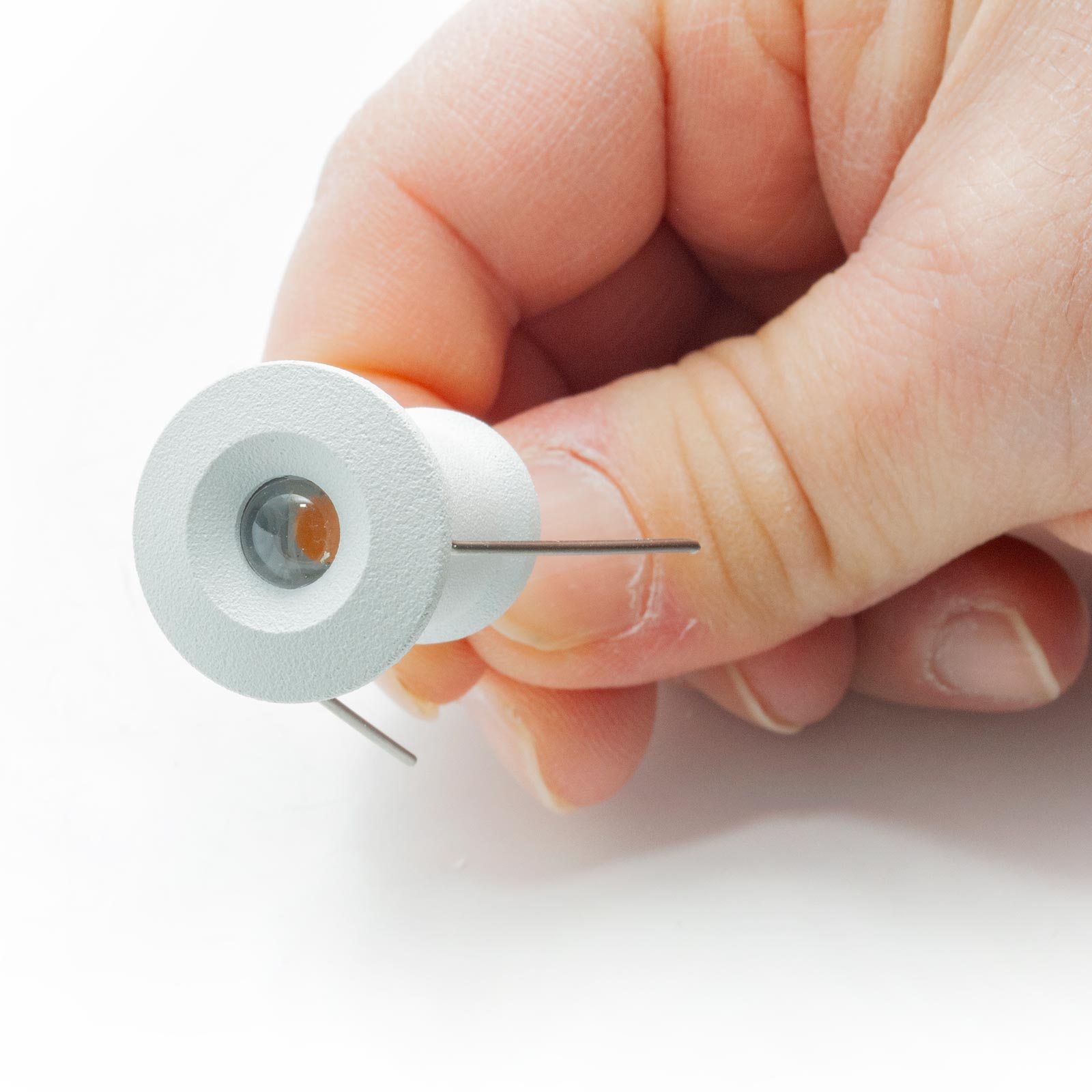 Mini faretto IP65 LED 1W resa 12W incasso punto luce 12V box doccia cielo stellato segnapassi luci gradini barca camper BIANCO 3000K - 2