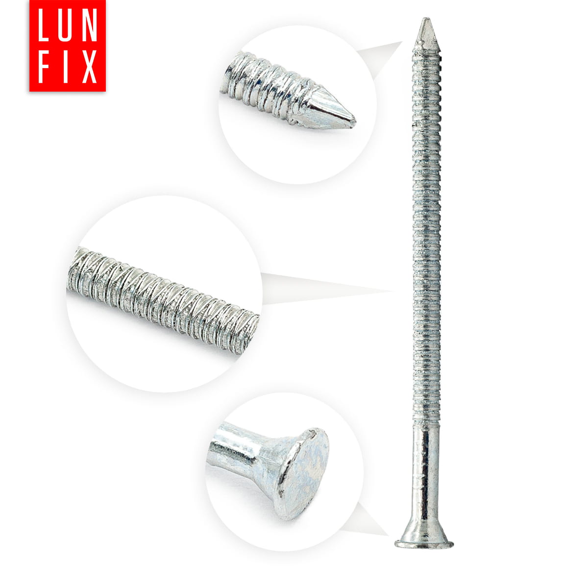 Gwoździe ciesielskie 4x70 mm anchor 0,5kg ok. 80szt. - 4