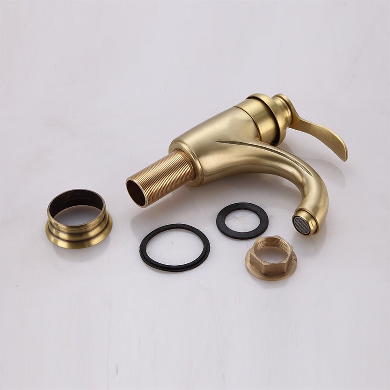 Antyczna bateria łazienkowa w stylu europejskim, bateria umywalkowa w stylu europejskim, bateria umywalkowa z ciepłą i zimną wodą, wykończenie w kolo