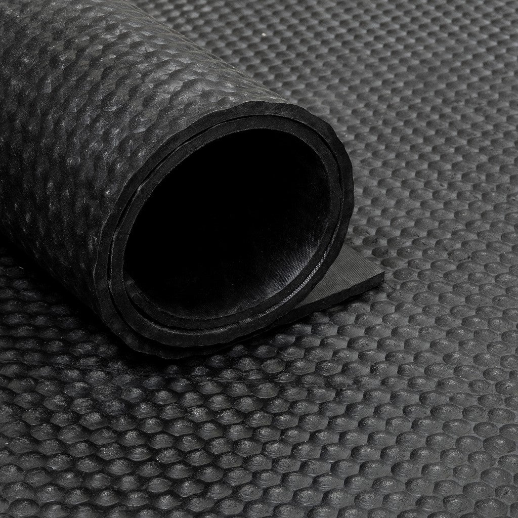 Corredor de goma / alfombra de goma en rollo hammerhead 8 mm - ancho 180 cm - por metro lineal