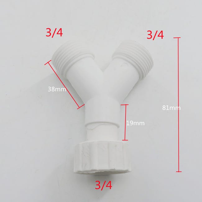 Xavax doppio attacco, per tubo di scarico lavatrice e lavastoviglie, per tubi con dimensioni interne 19-23,5 mm, 2 x fascette stringitubo (20-32 mm Xavax doppio attacco, per tubo di scarico lavatrice e lavastoviglie, per tubi con dimensioni interne 19-23,5 mm, 2 x fascette stringitubo (20-32 mm