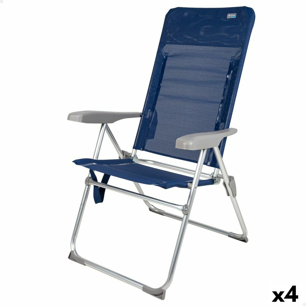 Chaise De Pêche/Plage Hauteur XL Pliable - Avec Table, Repose-Pieds, Accoudoirs Coussinés - Jusqu'à 110 Kg