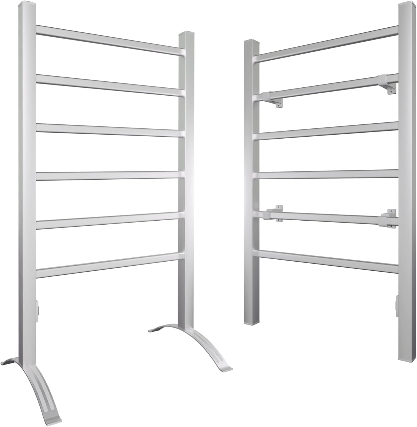Secador de toalhas elétrico de parede e independente 2 em 1, suporte de parede e suporte de chão, temperatura da superfície 45~50 ℃ - 8