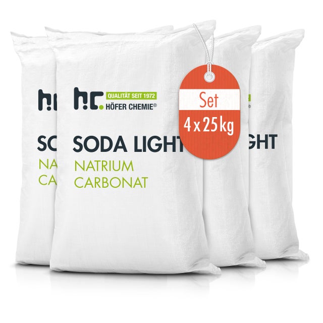 4 x Carbonate de sodium en sac de 25 KG