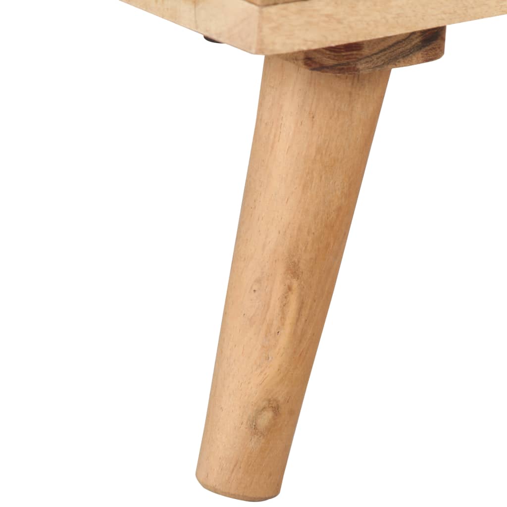 Comodino 40x30x50 cm in Legno Massello di Acacia - 7