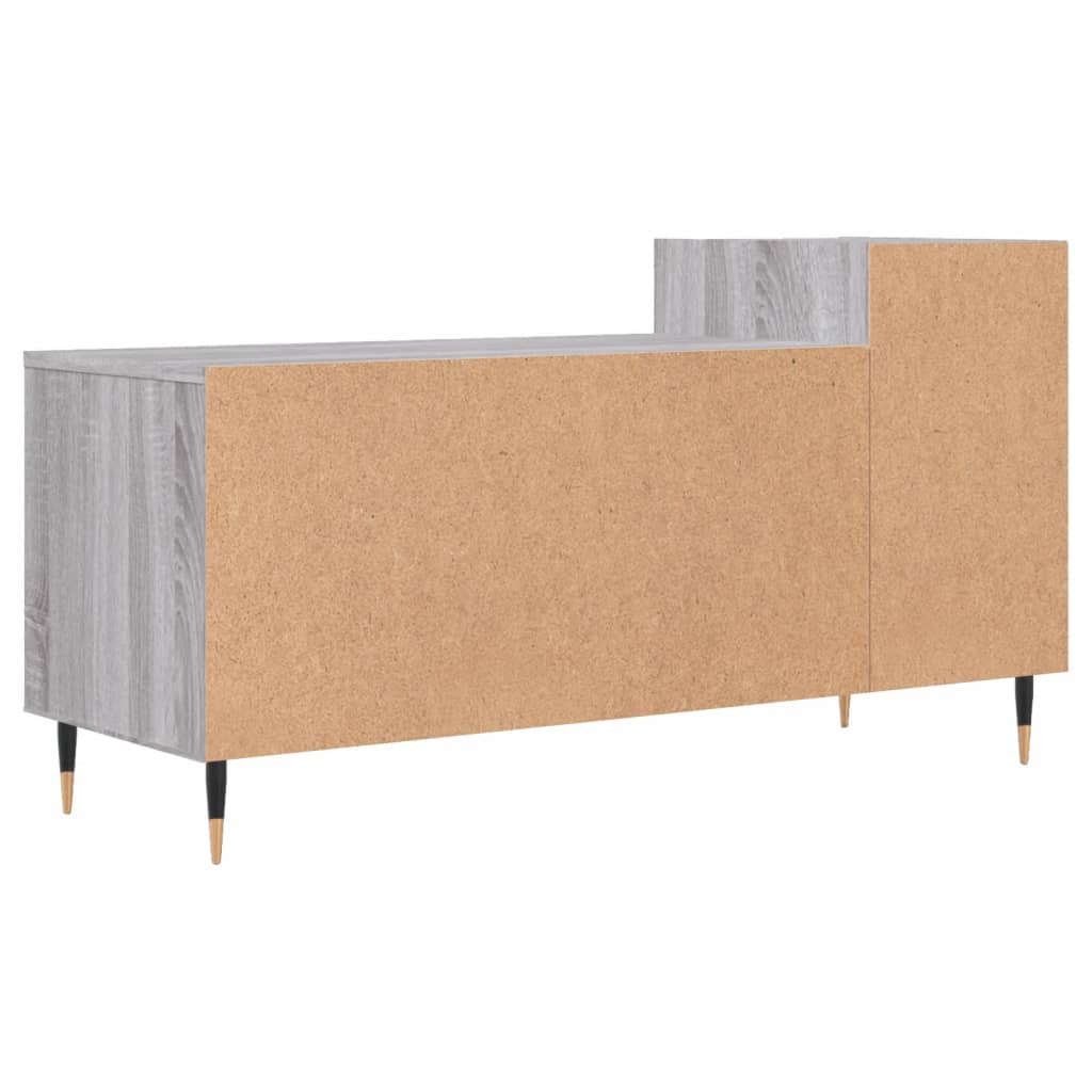 vidaXL Meuble TV Sonoma gris 100x35x55 cm Bois d'ingénierie - 8