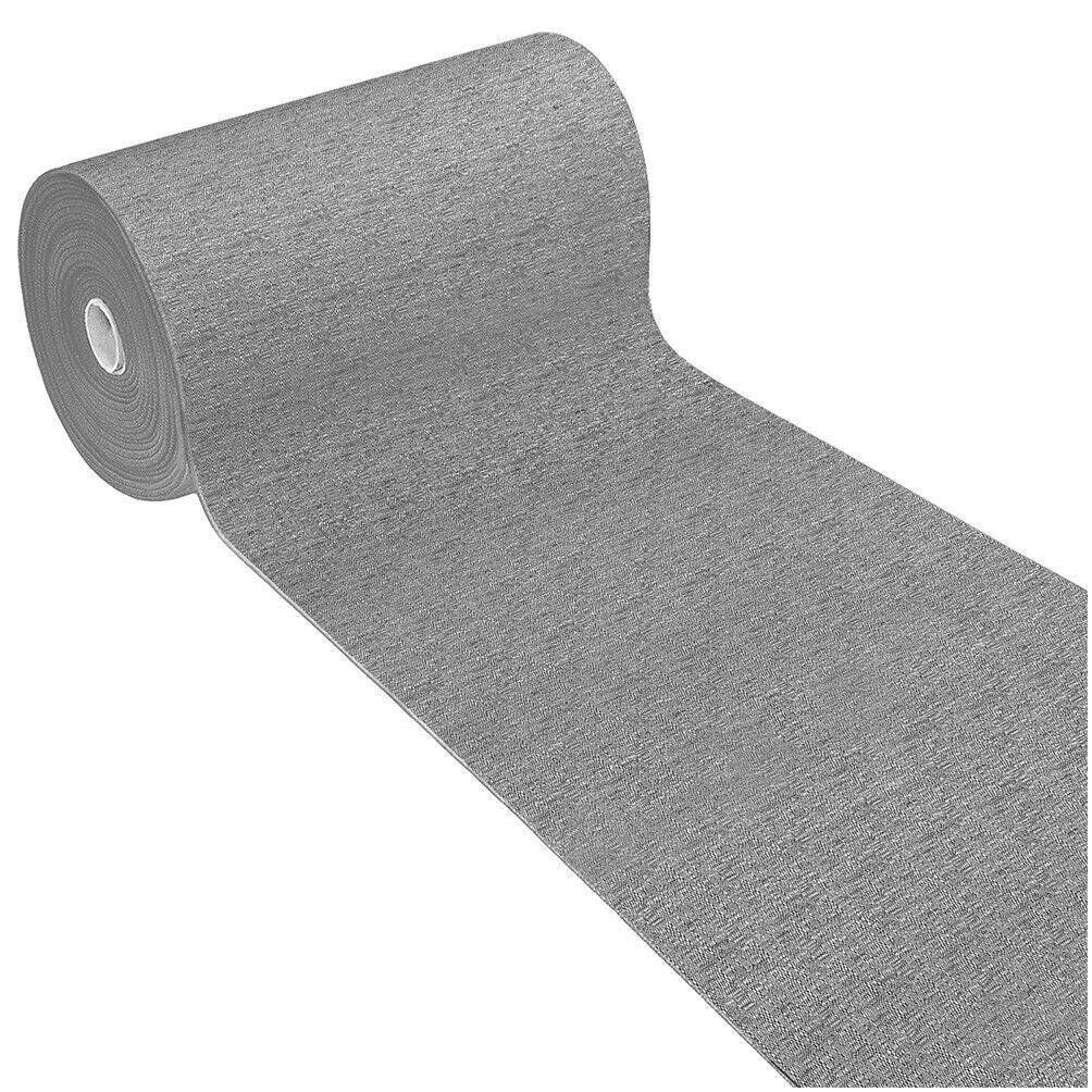 Dywanik Kuchenny 54x240 Cm Antypoślizgowy Absorbent Pasiasty Jednolity Kolor Szary