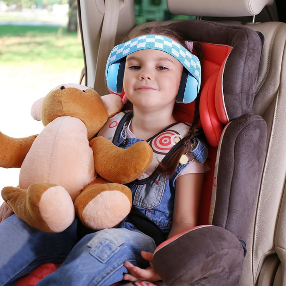 Casque antibruit pour Bébé,Suppression du Bruit,Casque Anti Bruit Mini,Protection Auditive Enfant,Casque de Protection Auditive，bleu - 4