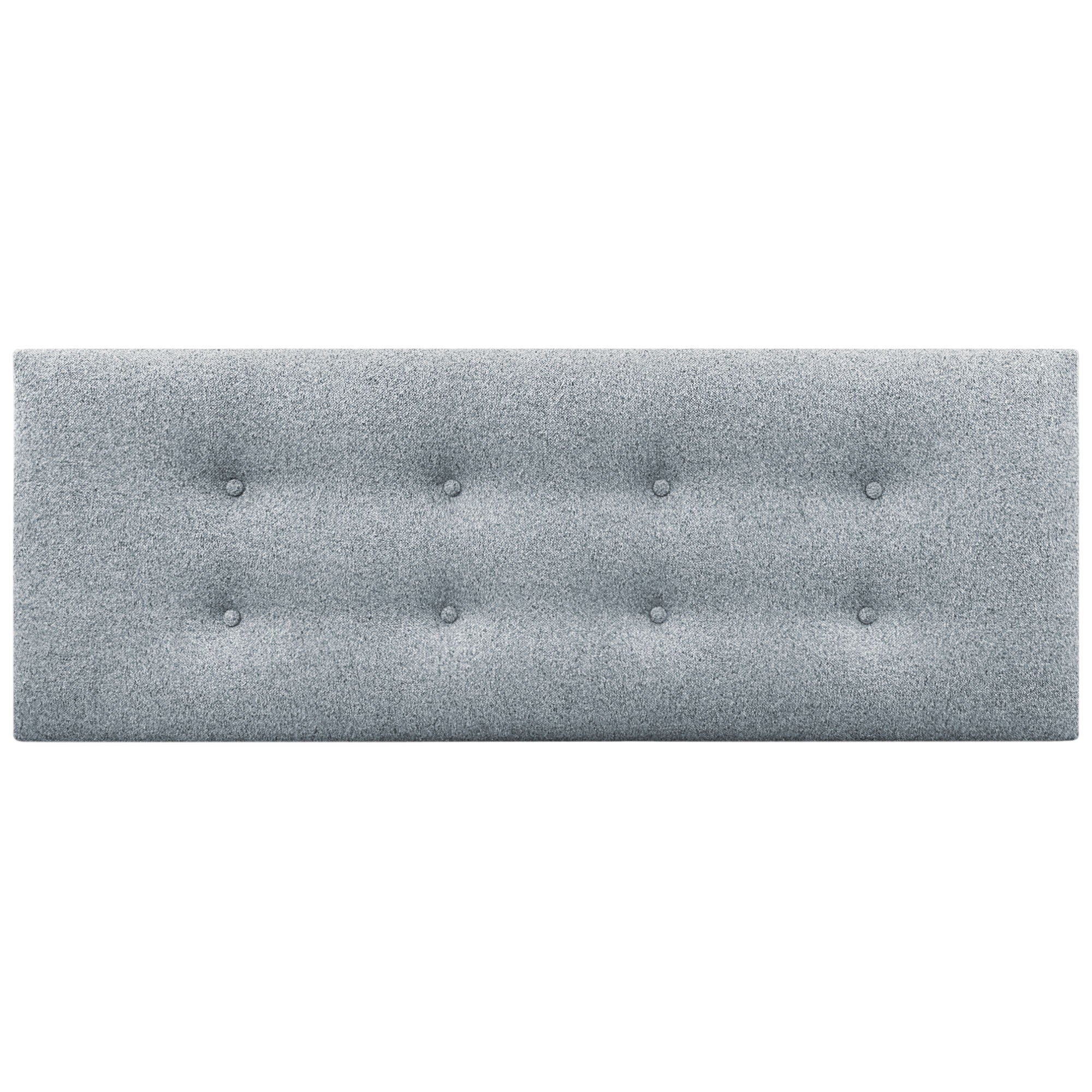 DHOME Cabecero de Tela AQUALINE Pro con 2 hileras de Botones Cabezal tapizado Cama Lujo (Gris Perla, 135cm) - 3