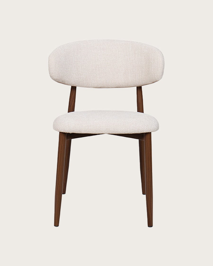 Kerin - Lot de 2 chaises en tissu et pieds métal - 3