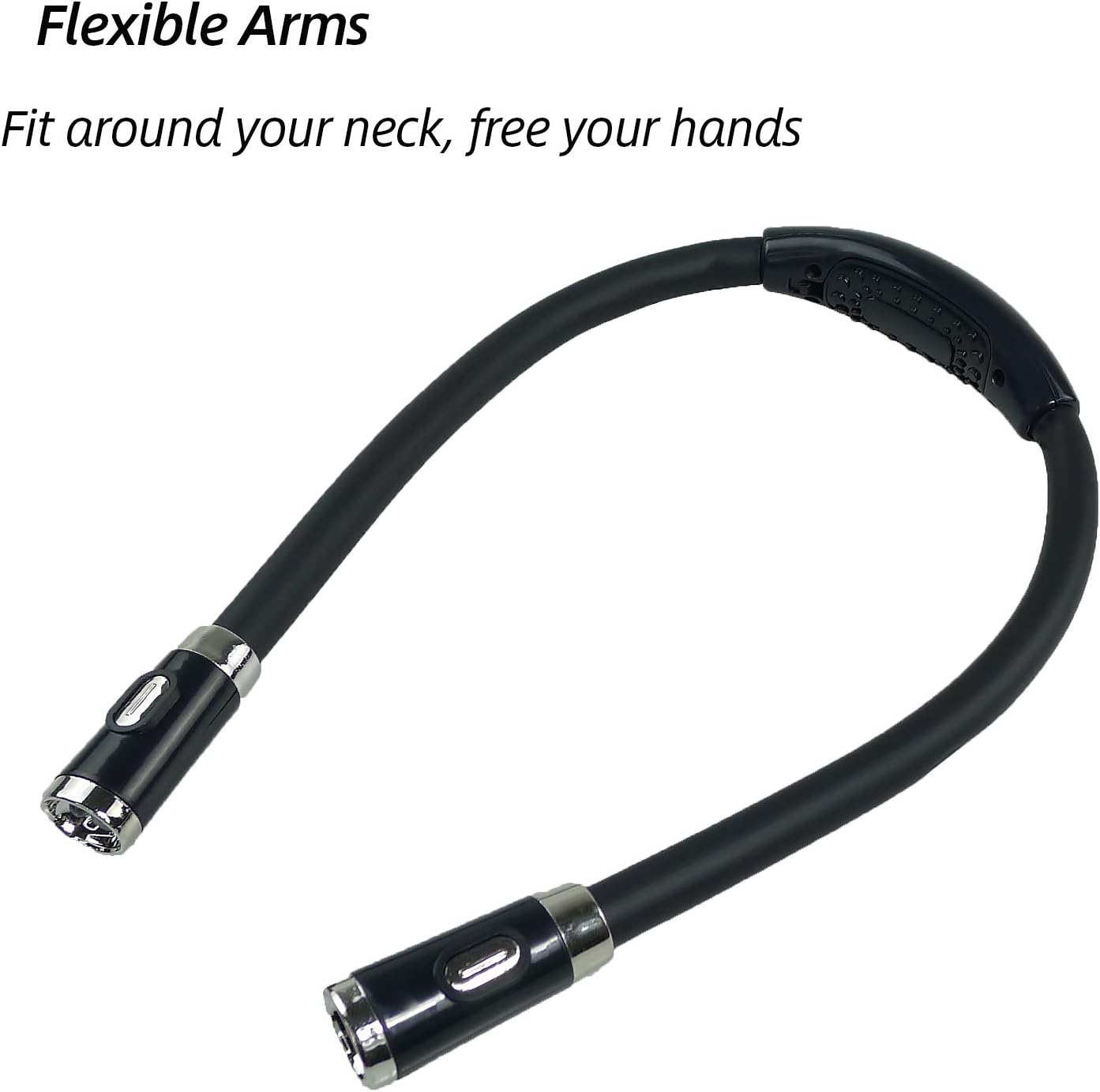 Lampe de Lecture Tour de Cou LED – Mains Libres, 3 Niveaux de Luminosité, Flexible – Idéale pour Lecture, Tricot et Voyage - 2