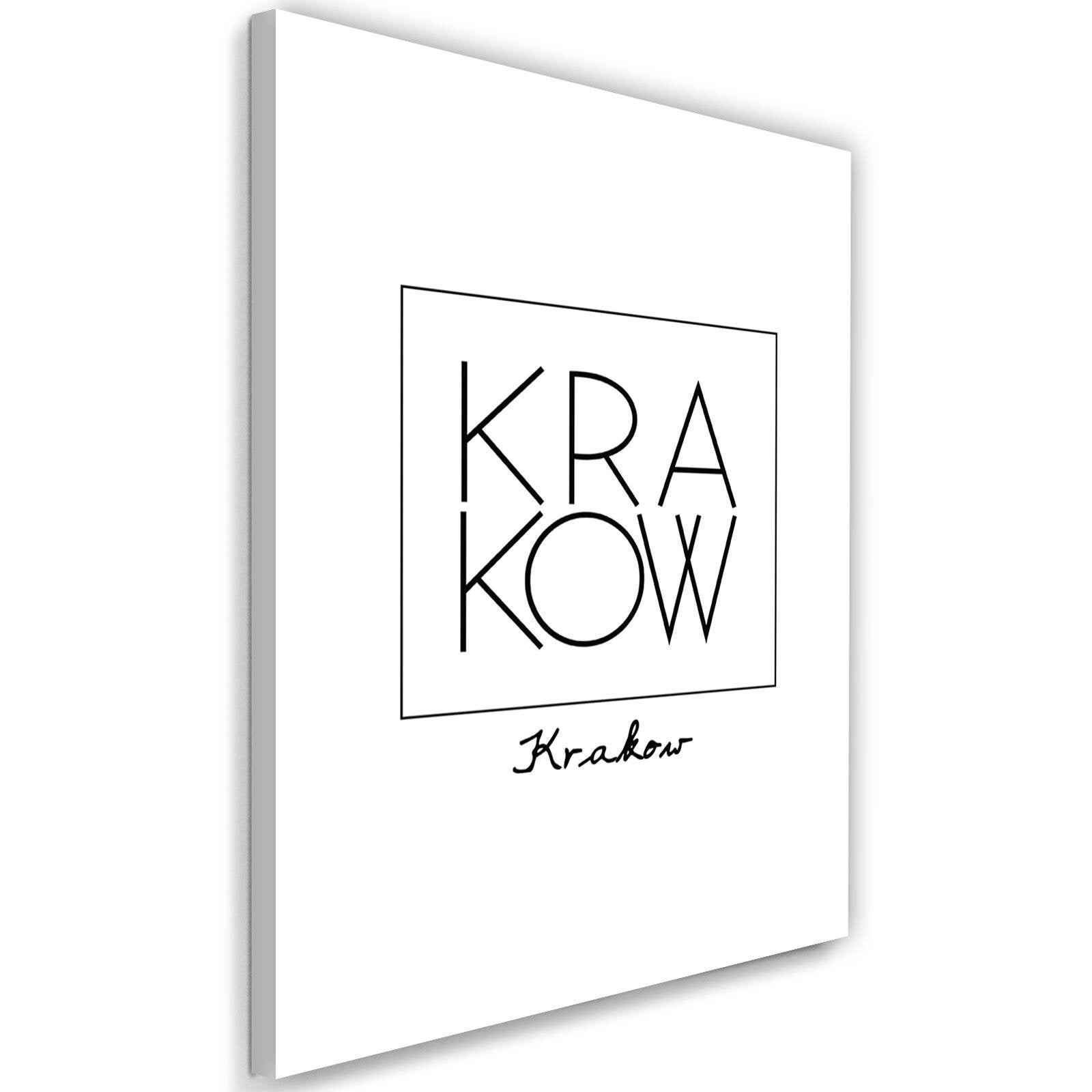 Obraz, Napis Kraków 40x60