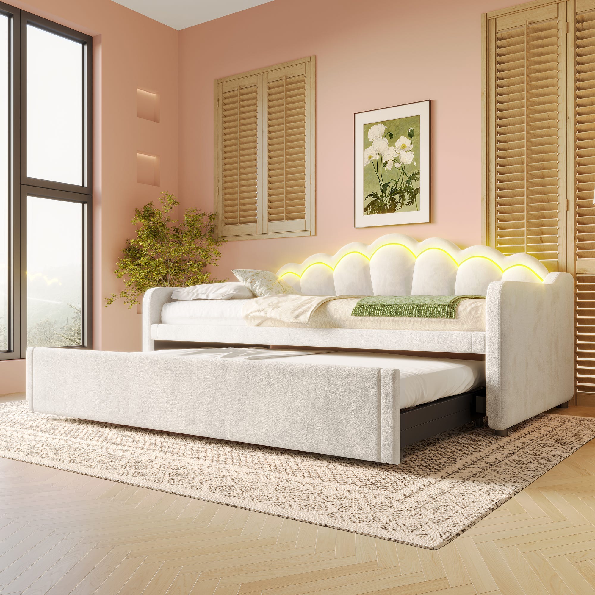 Divano letto con letto estraibile, divano letto, letto singolo