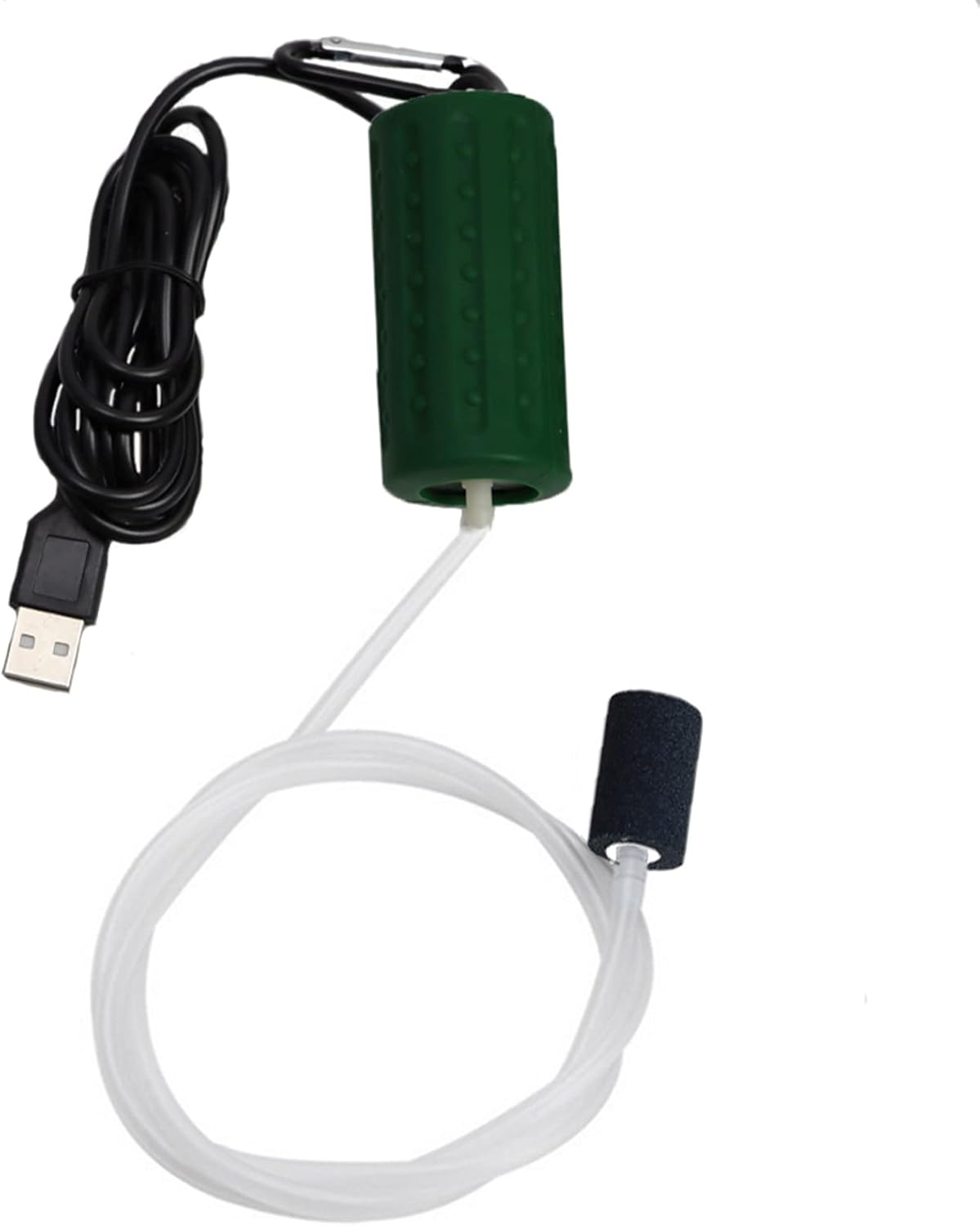 Miniaturowa pompa tlenowa USB, cicha pompa powietrza do akwarium, przenośna pompa tlenowa, odpowiednia do akwariów i zbiorników rybnych, zielona