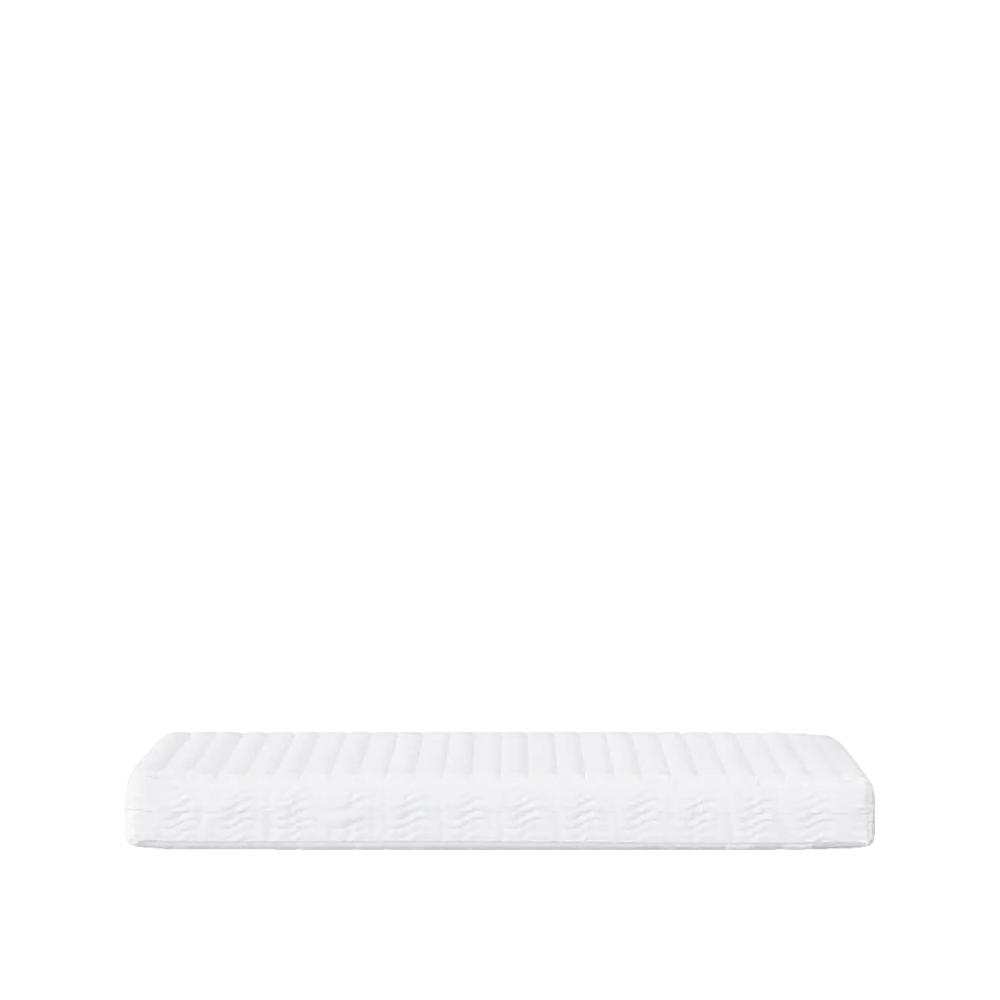Materac piankowy vidaXL 90x210 cm biały podwójna twardość H2 i H3