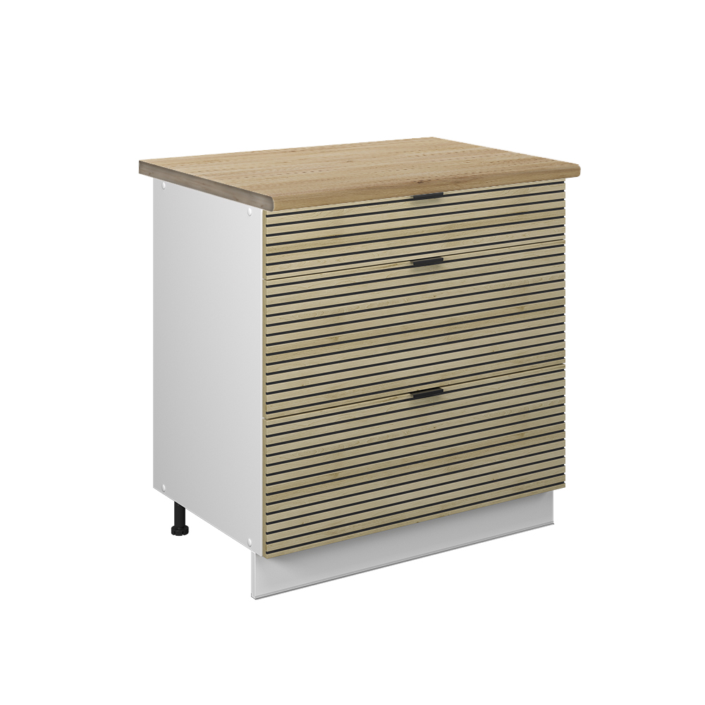 Meuble de cuisine Fame-Line Blanc campagne 30cm sans PT Vicco | Blanc campagne | Meuble bas d'apothicaire 30 cm | 406673127808403