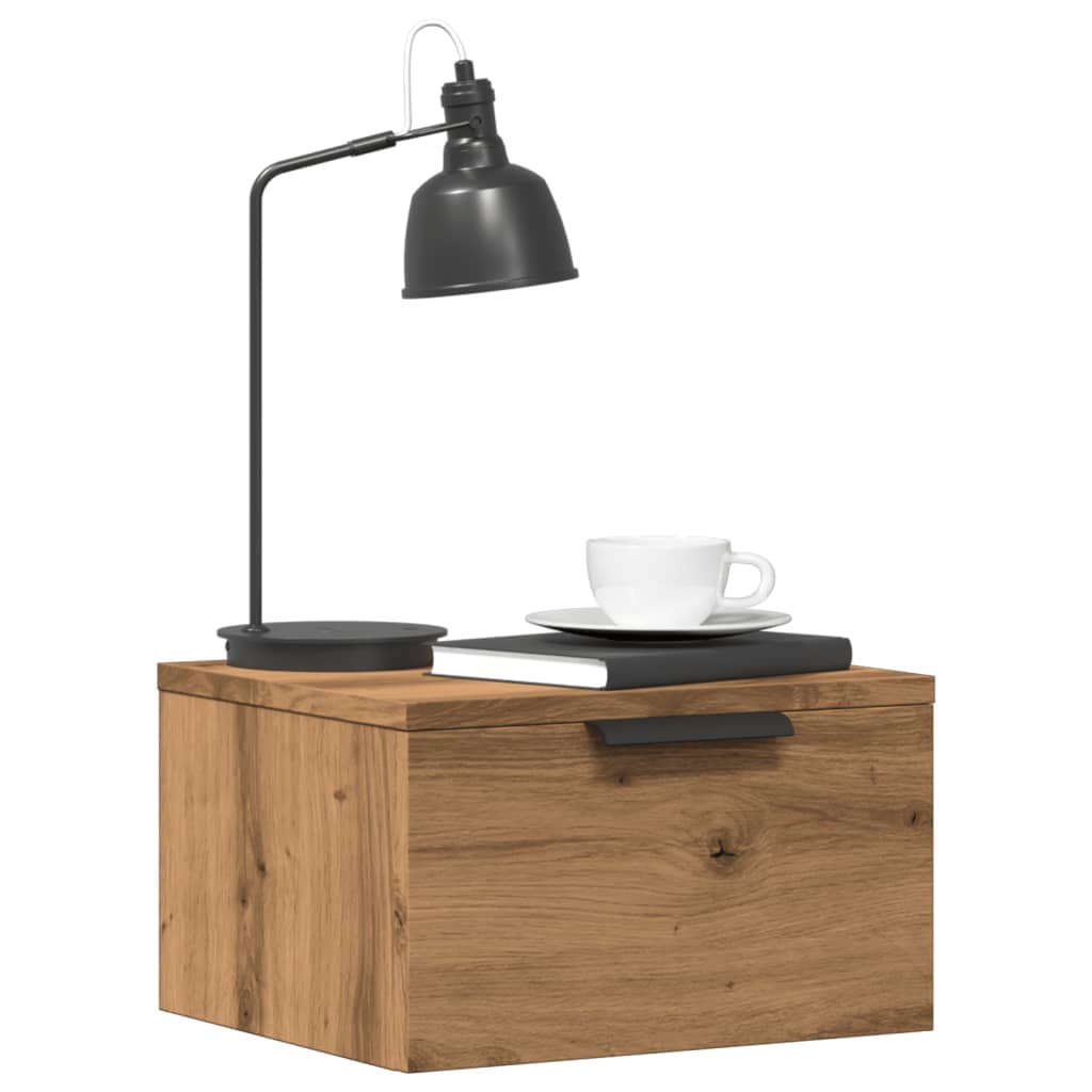 VidaXL Comodino a Muro Rovere Marrone 34x30x20 cm | Leroy Merlin