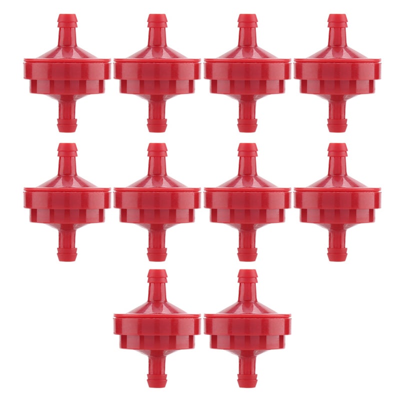Lot de 10 filtres à carburant pour tracteurs John Deere 298090 et 298090S (conduite de carburant 1/4