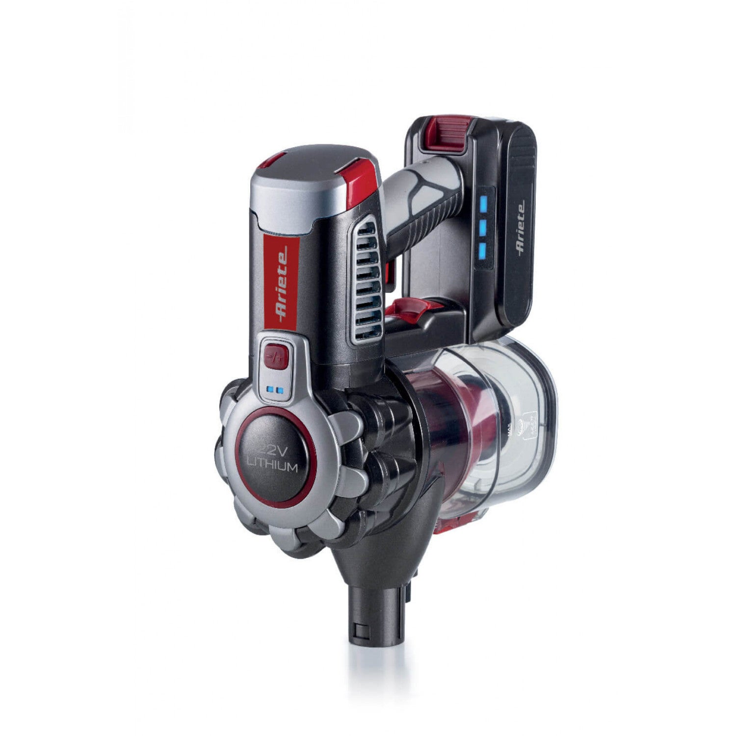Ariete 2757, 22V Lithium, Scopa elettrica cordless, 2200 mAH, 22 V, 120 W,  Rosso | Leroy Merlin
