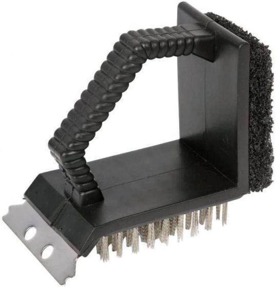 Brosse à Gril Barbecue - Lot De 2 Brosses Avec Grattoir Intégré, Manche Isolant Thermique - Pour Nettoyage Efficace Des Grils - 10