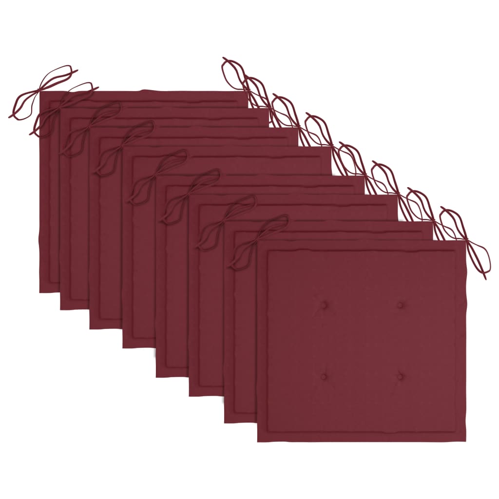 Maison Exclusive - Sedie da Giardino con Cuscini 8 pz in Massello di Acacia Grigie - 5