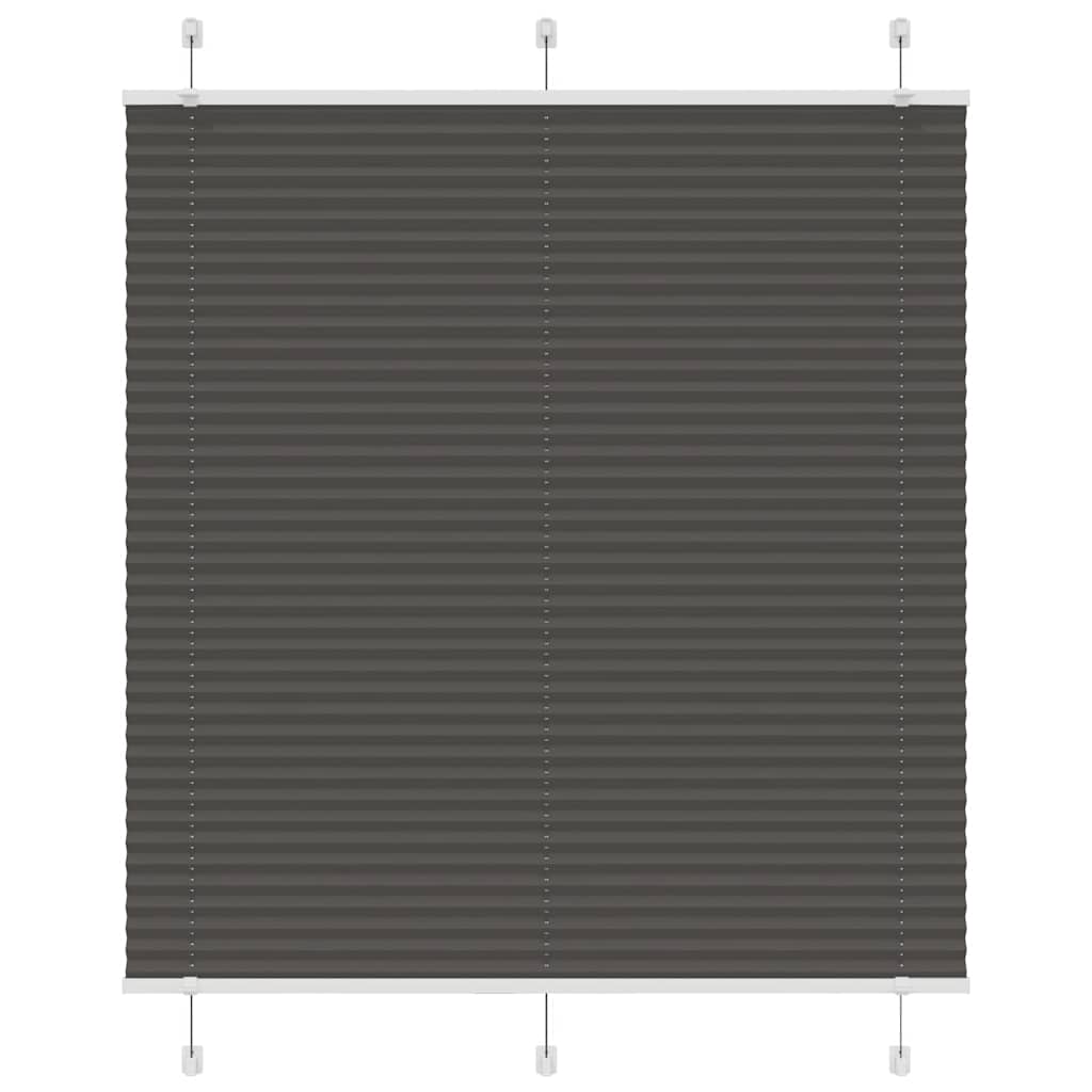 Roleta plisowana czarna 120x150 cm Szerokość tkaniny 119,4 cm vidaXL