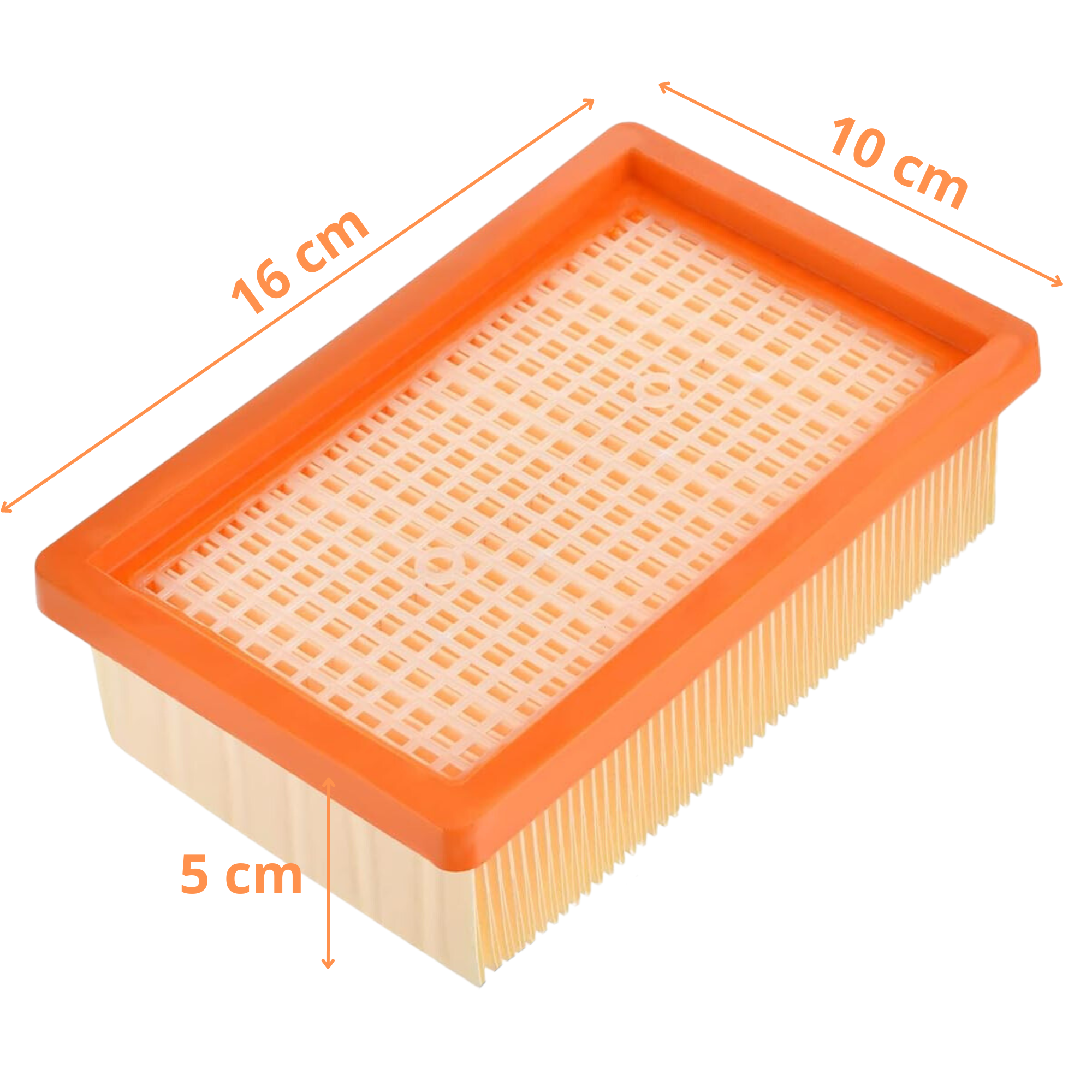 Lot 2 Filtres pour Karcher WD4 WD5 WD6 MV4 MV5 MV6 Filtres poussière remplacement 2.863-005.0 - 3