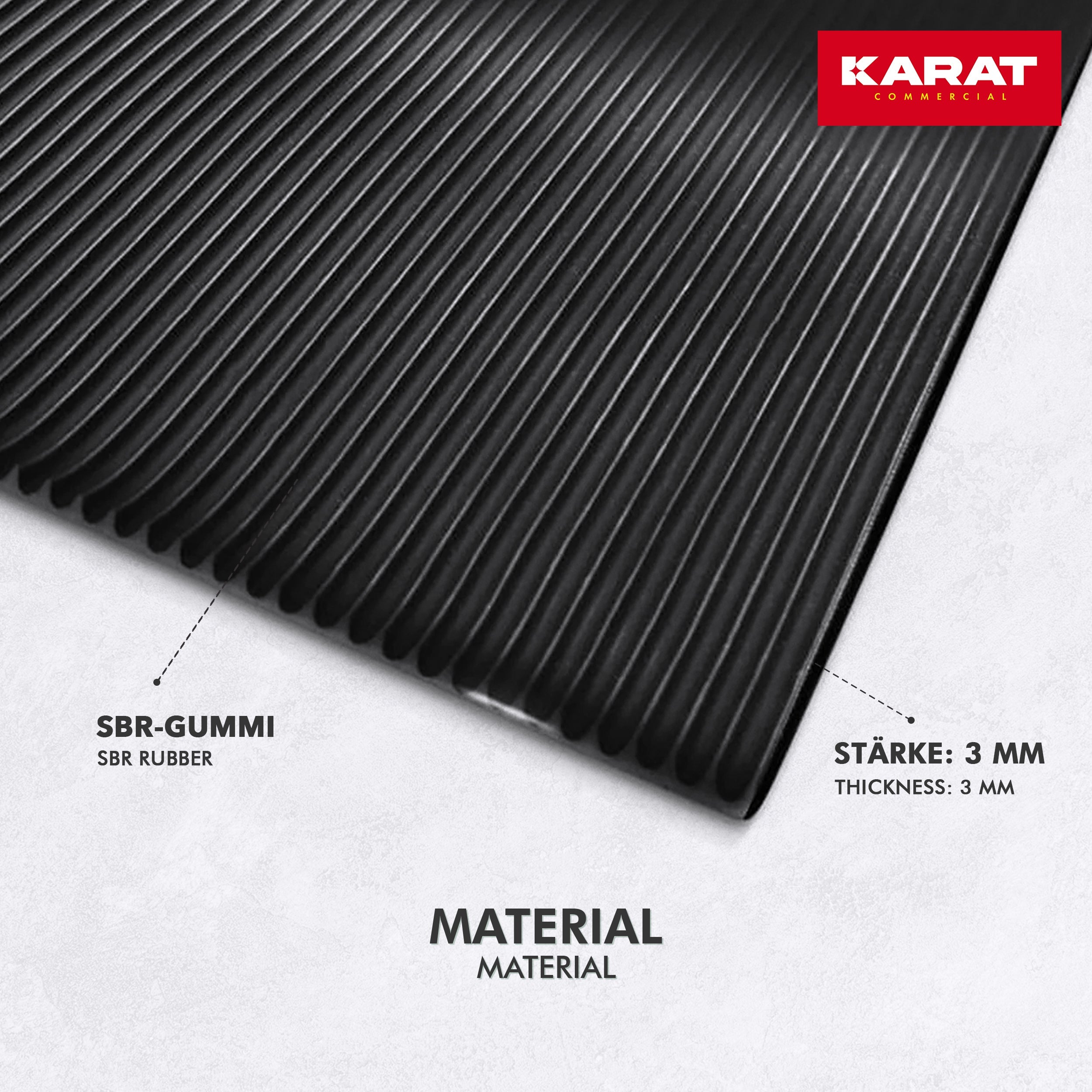 Revêtement de Sol résistant de -30°C à +69°C, Ep = 3 mm, Modèle Fines nervures, 100 x 250 cm - 6