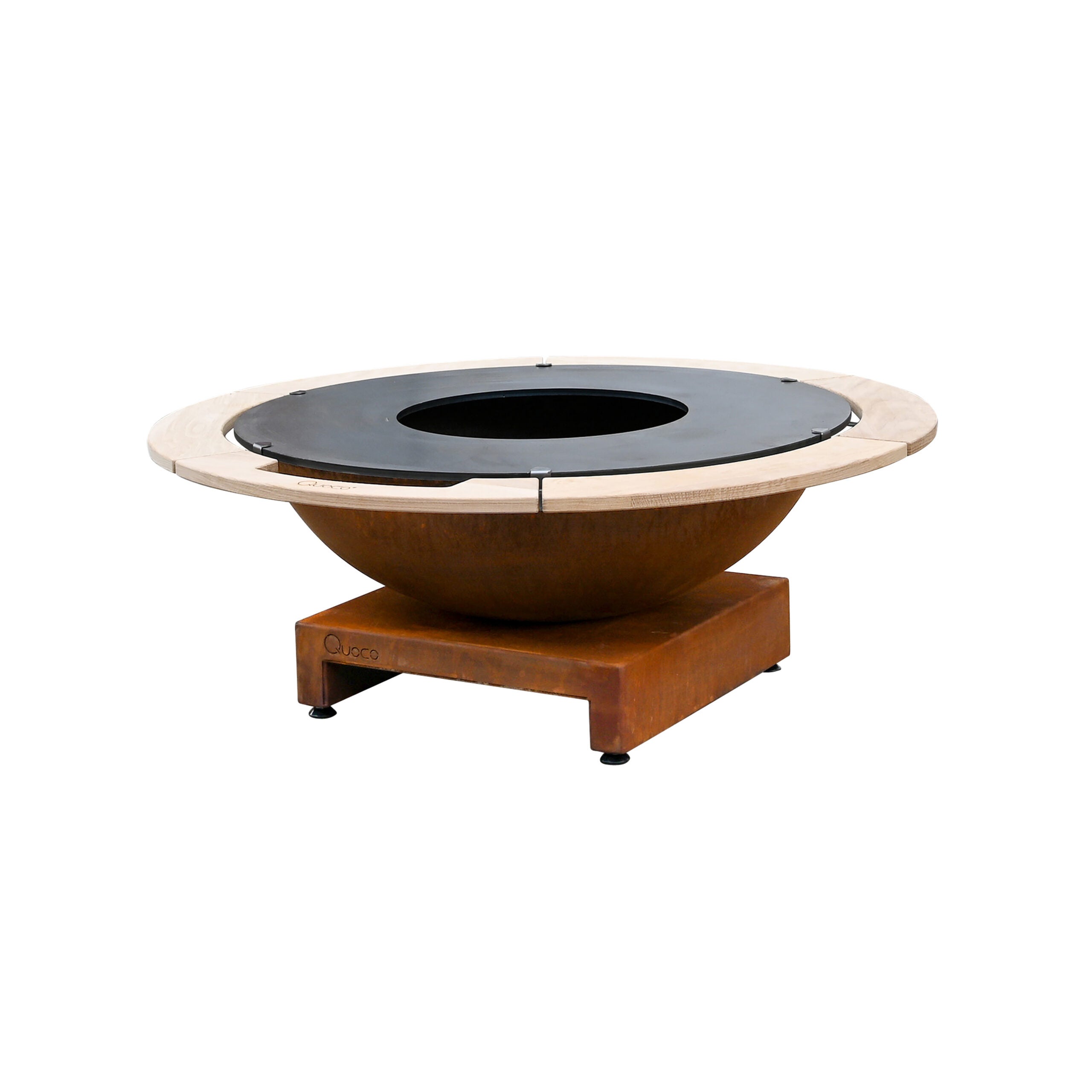 Brasero Piatto Basso + Medium Corten Ø106 - Quoco - 4