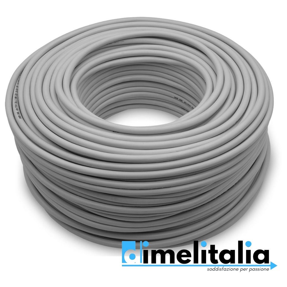 Cavo elettrico grigio fror gommato flessibile tutor tripolare antifiamma 3 fili *** lunghezza : metri 25, sezione conduttore : 3x2,5mmq - 2